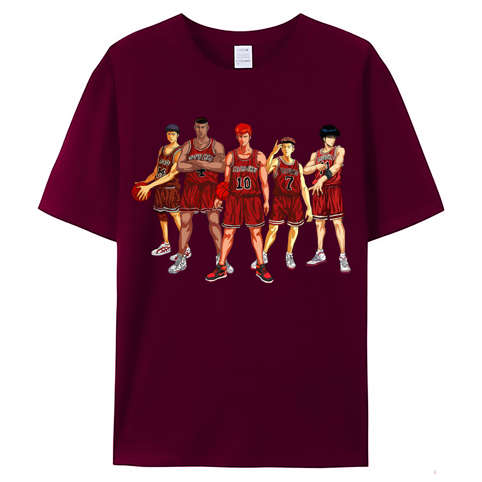 （画像用） SLAM DUNK／スラムダンク レディースカジュアルプリントTシャツ（綿100％）